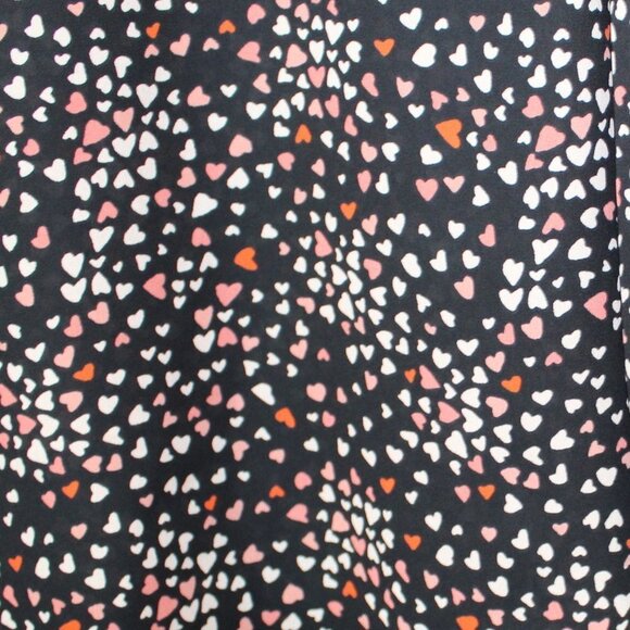 Apt 9 XXL Pink heart Print 3/4 Sleeve Blouse - Picture 4 of 8